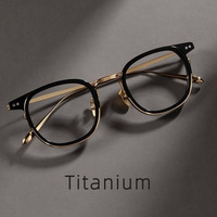 Monture de lunettes haut de gamme Shenzhen Punk à monture large GD001, lunettes de vue pleine monture pour hommes, style designer personnalisé, forme ovale