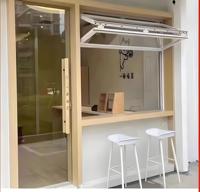 Ventana Plegable de Aluminio para Exterior, Ventanas Plegables Abatibles, Ventana Insonorizada de Doble Vidrio para Cocina