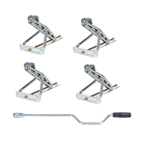 Support d'angle pour remorque et caravane, stabilisateur de remorque de 1200 kg, vérin manuel pour remorque, support d'angle pour remorque