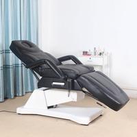 Fauteuil esthétique 3/4 moteurs avec LOGO personnalisé, noir et blanc, pour salon de beauté, clinique médicale, lit de tatouage
