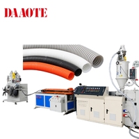 Ligne d'extrusion de tuyaux flexibles en plastique PE PP pour tuyaux de drainage de climatiseur, tuyaux ondulés à paroi simple