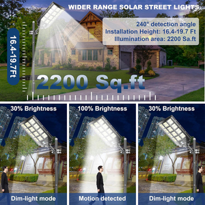 Luz solar led al aire libre sensor PIR sola luz de calle luz led <span class=keywords><strong>exterior</strong></span> lámpara de pared reflector farola solar - Product Image 5
