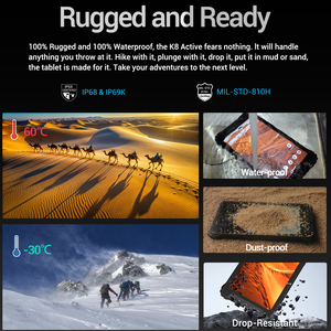 Industrial Android 13 <b>Tablet</b> PC <b>8</b>" 1920x1200 Waterproof Qualcomm CPU 6GB PTCRB Certified GIS and Mapping Outdoor <b>Tablet</b> PC - Product Image 2