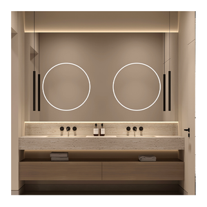 SJUMBO – armoire de salle de bain murale en PVC 36x22, vanité avec vase, évier, toilette, rangement de vanité suspendu au mur blanc - Product Image 6