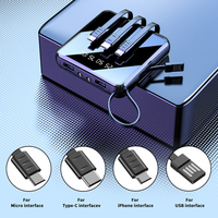 Batteries externes multi-capacités 5000/10000/20000mAh compactes personnalisables OEM avec chargement Type-C pour smartphones
