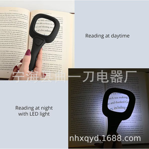 Handheld Magnifier With 6 Led <b>Lights</b> Reading Handle For <b>Books</b> And Documents - Product Image 5