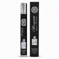 Set Hadiah Parfum Platinum Black His & Hers EDP Spray dalam Kemasan Silinder Mengkilap untuk Hari Raya, Valentine, Ulang Tahun, Aroma Tahan Lama