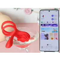 Vibrateur clitoridien en silicone, contrôlé par application Bluetooth, rechargeable par USB, 9 fréquences, vibrateur pour couples.