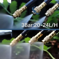 F126 Buse en T universelle réglable de 8 mm pour atomisation, refroidissement, humidification et irrigation automatique à raccord rapide