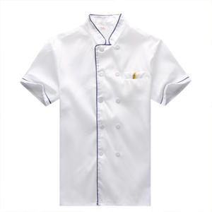Vêtements de chef de restaurant professionnels pour hommes, manches courtes, uniformes de <span class=keywords><strong>cuisine</strong></span>, vêtements de travail, tenue de serveur, salopettes, vestes - Product Image 2