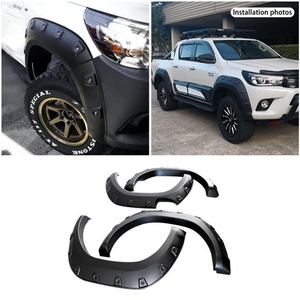 High Quality Customized Abs <b>Plastic</b> Auto Parts Pickup <b>Wheel</b> Arch Fender Flare <b>Wheel</b> Cover for Hilux Revo - Product Image 5