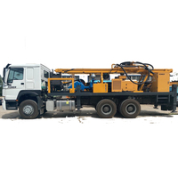 Foreuse rotative diesel montée sur camion de 400 m pour puits d'eau, haute productivité