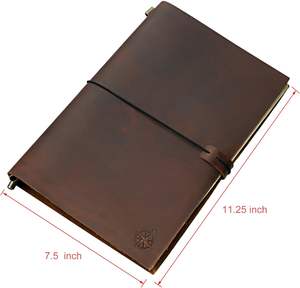 Diario <span class=keywords><strong>de</strong></span> cuero grande-El <span class=keywords><strong>cuaderno</strong></span> <span class=keywords><strong>de</strong></span> viajero recargable Grande-Perfecto para escribir, dibujar, álbumes <span class=keywords><strong>de</strong></span> recortes - Product Image 5