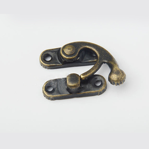 빈티지 메탈 소형 보석함 잠금장치 가구용 후크 잠금쇠 실버 래치 클라스프 버클 - Product Image 5