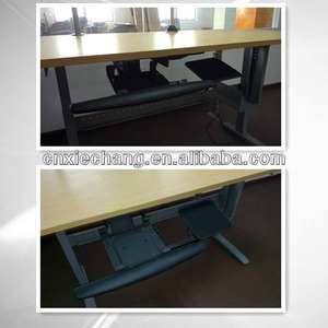 Plateau de clavier d'ordinateur coulissant réglable à 360 ROTATION Nouveau design sans pince de poinçonnage Organisateur de bureau peu encombrant - Product Image 6