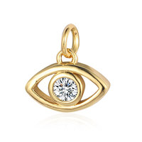 Accessoires DIY en cuivre et zircon, petits pendentifs et breloques de mode argentés, motifs papillon princesse, œil d'éléphant, pied et cadenas
