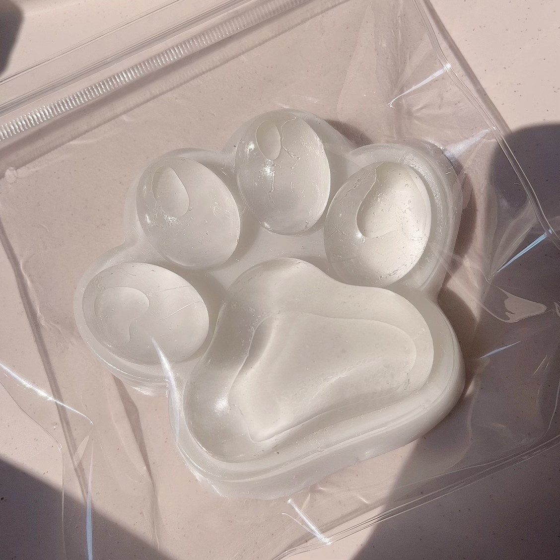 Garra de Gato Gigante Blanca Transparente [Engrosada] de 12 cm