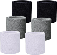 Kit de bandeaux de poignet absorbant la sueur Bandeau de poignet dégradé Support de poignet pour bandeau de gymnastique personnalisé