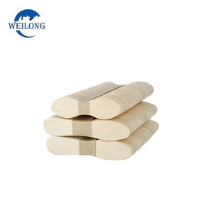 Cuillère à crème glacée jetable durable de 140mm Mini Greenwood en bois écologique pour le camping en plein air - Product Image 5