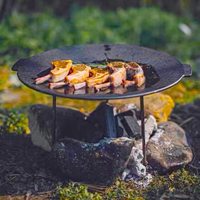 ODM/OEM Vente en gros 18 "Plaque de cuisson ronde pour trépied en fer Plaque chauffante en fonte pour feu de camp