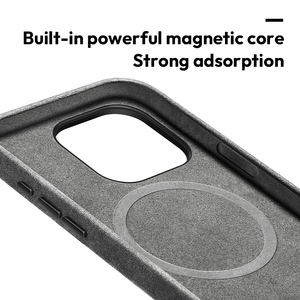 Custodia di lusso in Alcantara per <span class=keywords><strong>iPhone</strong></span> 17 16 15 14 13 12 <span class=keywords><strong>11</strong></span> Pro Max, antiurto, opaca - Product Image 6