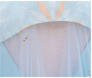 D0120 Nuovi Costumi da Principessa <span class=keywords><strong>Elsa</strong></span> e Anna per Bambine, Vestito Lungo con Maniche Lunghe per Feste in Maschera - Product Image 5