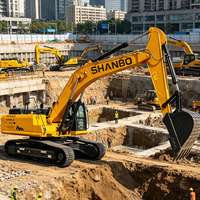 Excavatrice fiable 380 CV, approvisionnement direct usine, pelle sur chenilles robuste 37 tonnes pour le creusement de fondations de ponts