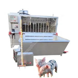 Domuz demir işleme tesisi domuz mezbaha 25 domuz domuz karkas vida tipi dehairing makinesi