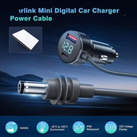 Câble d'alimentation CC de qualité supérieure pour allume-cigare en cuivre étamé isolé PVC, charge rapide pour Starlink Mini