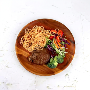 Bandeja de servicio de madera de haya maciza cuadrada creativa de lujo, plato de madera para servir para decoración del hogar, platos de comida, platos de fruta, bandeja única - Product Image 1
