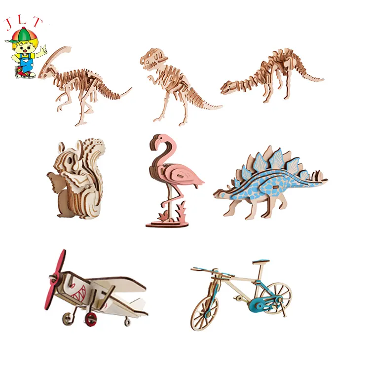 <span class=keywords><strong>Fabrika</strong></span> doğrudan tedarik çevre dostu ahşap hayvan bulmacalar çocuk yaratıcı el yapımı ahşap dinozor bulmaca oyuncaklar
