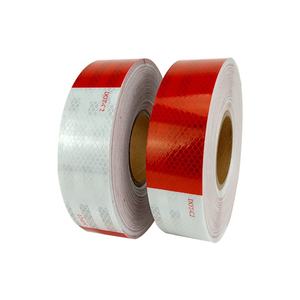 Adesivo Riflettente DOT-C2 Bianco e Rosso 2'' X45.7M, Nastro Riflettente per Camion - Product Image 3