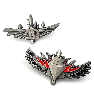 Nhà Máy Chất Lượng Cao Tùy Chỉnh 3D Logo Kẽm Hợp Kim Kim Loại Pin Huy Hiệu Tùy Chỉnh Thiên Thần Cánh Quà Tặng Ve Áo Pin - Product Image 3