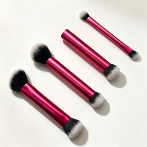 YRX 4pieces Makeup And Face Beauty Set Full Aluminium Handles Set of 4 Makeup Brushes Multipurpose Mini Brush Makeup - Product Image 1