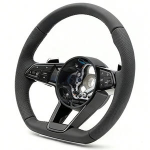 Volant en cuir personnalisé <span class=keywords><strong>S</strong></span> <span class=keywords><strong>Line</strong></span> pour <span class=keywords><strong>Audi</strong></span> <span class=keywords><strong>A4</strong></span> A6 Q5 RS4 S5 S7 C7 A3 8P - Product Image 1