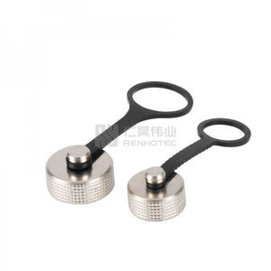 GX12-tapas antipolvo GX16 de 3 pines para hombre y mujer, divisor de Metal y plástico con cadena de goma, Conector de aviación, cubierta antipolvo - Product Image 3