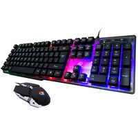 Waterproof 104 Keys Mechanical Gaming Keyboard RGB Backlit Wired Multimedia Computer Keyboard for Office and E Sports