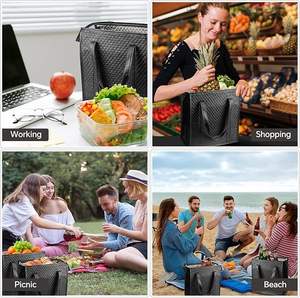 Bolsa Térmica Reutilizable, Bolsas Refrigerantes Portátiles, Bolsas Aislantes para Compras, Alimentos, Viajes, Playa y Camping - Product Image 4