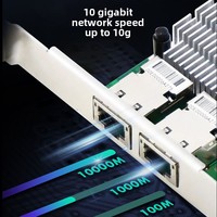 Tarjeta de Red Ethernet EFT-123 en Stock, Intel X550-AT2 PCIe Gen3 X8 10Gbps, Interna para Servidor, Negociación Automática 10/5/2.5/1G