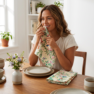Serviette de cuisine en coton 100% écologique, imprimée par sublimation, dernier design, lavable et réutilisable, pour le nettoyage de la vaisselle - Product Image 1