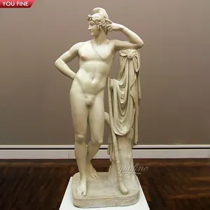 Estatua de piedra de jardín griego al aire libre, tamaño real, escultura de mármol, estilo Adolf Von <span class=keywords><strong>Hildebrand</strong></span> - Product Image 1