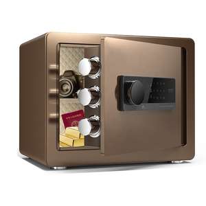 ミニ隠しラグジュアリーロックホテルボールトスモールオフィス耐火金庫マネーコンパートメント指紋シークレットセーフボックス - Product Image 1