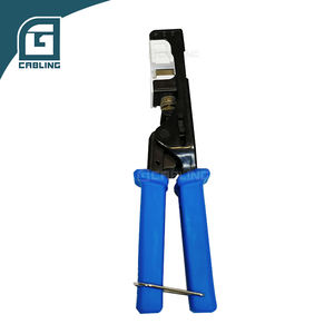 Gcabling <span class=keywords><strong>180</strong></span> Angle TYPE RJ45 <span class=keywords><strong>one</strong></span> <span class=keywords><strong>Punch</strong></span> down Speed modular hand Network termination Crimping Tool para Keystone Jack - Product Image 6