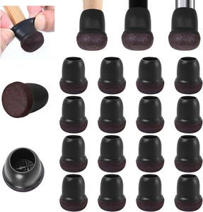 Protège-pieds de chaise ronds et carrés en silicone élastique, coussinets de protection pour meubles - Product Image 1