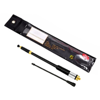 Antenne télescopique à Gain élevé SMA-F noir AL-800 144/430MHz pour uv-5r BAOFENG BF-888S radios TH-UV8000D TYT