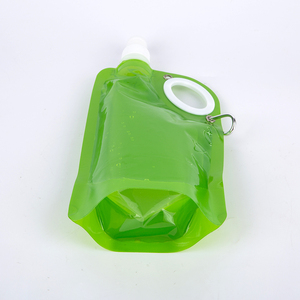 Bolsa Reutilizable con Boquilla, Bolsa de Plástico Verde con Tapa y Gancho Mosquetón para Uso Personal - Product Image 5