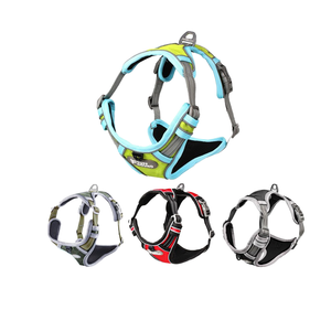 Set Pettorina e Guinzaglio per Cani Reversibile Riflettente Regolabile Senza Trazione in Oxford per Cani Piccoli Medi e Grandi - Product Image 2