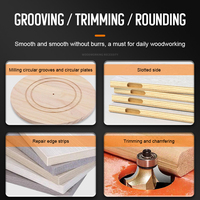 Accessoires de machine de coupe de fraisage électrique tondeuse à bois pour la menuiserie 2-en-1 outils de travail du bois localisateur de rainurage