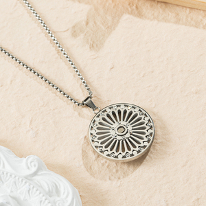 Giweluck מפתח שרשרת תכשיטים נירוסטה שרשרת תכשיטים נירוסטה מגדלת חן פסוקים תנ "ך דתי - Product Image 3