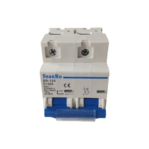 Seanro non polar dc circuit breaker 24v 48v dc mcb 120a 125a 500v 1000v dc miniature circuit breaker 100a solar